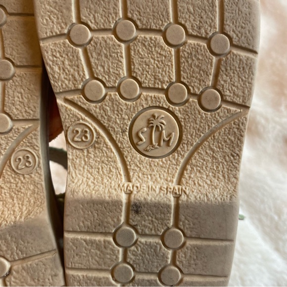 Multi color leather kids salt water sandals EU 23/C7 - Picture 6 of 6